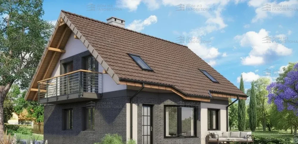 Проект Двухэтажный дом 9 на 12, 121 м2