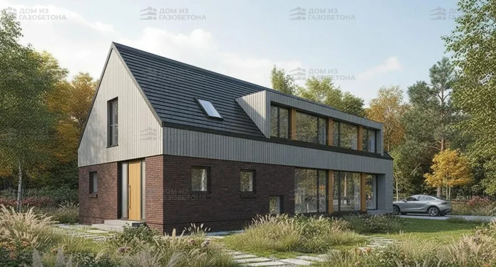 Проект Двухэтажный дом 19 на 18, 287 м2