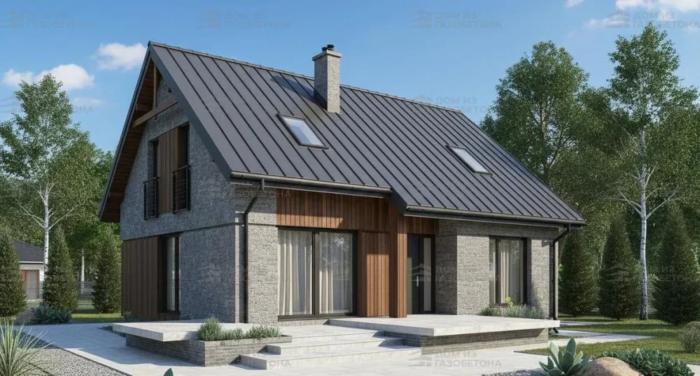 Проект Двухэтажный дом 12 на 11, 137 м2