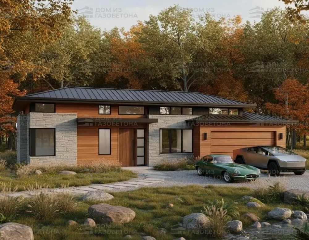 Проект Двухэтажный дом 12 на 9, 143 м2