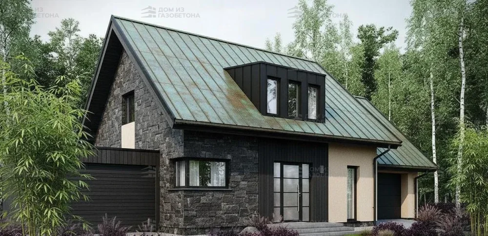 Проект Двухэтажный дом 14 на 10, 176 м2