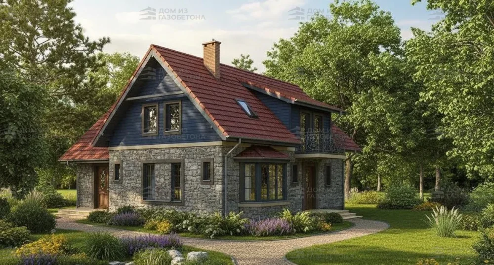 Проект Двухэтажный дом 13 на 9, 149 м2