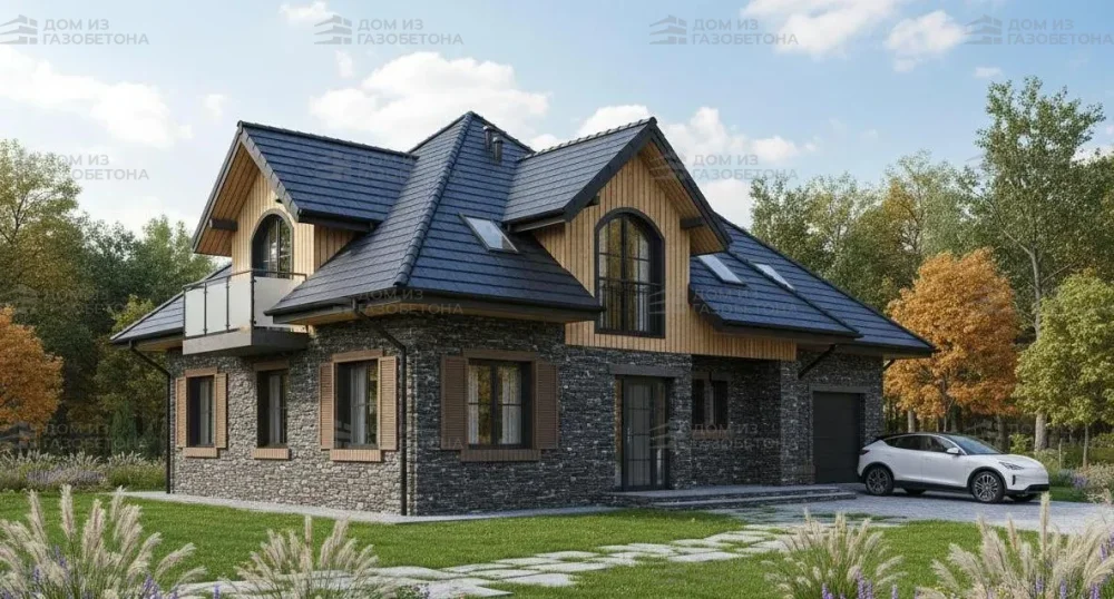 Проект Двухэтажный дом 16 на 10, 182 м2