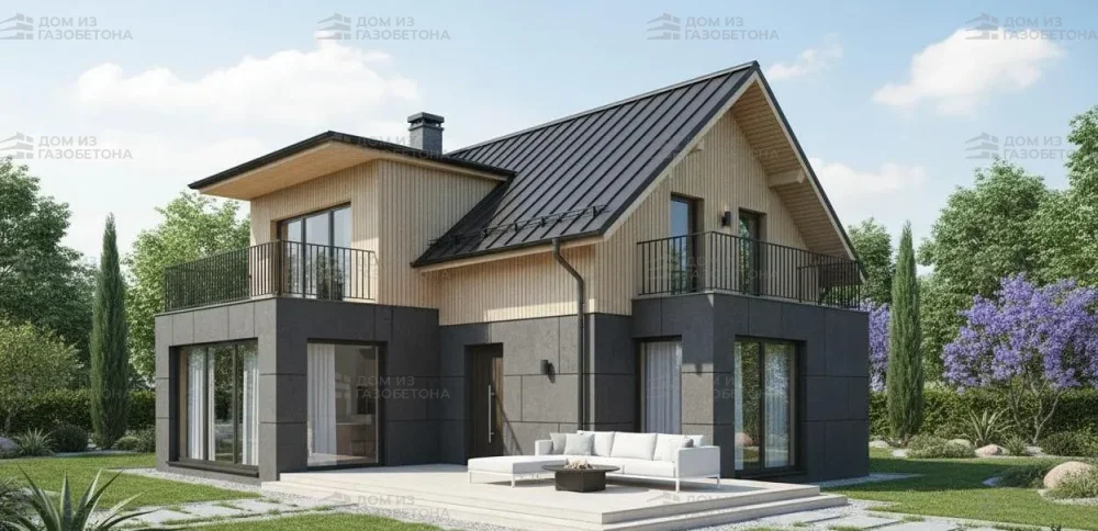 Проект Двухэтажный дом 17 на 12, 204 м2