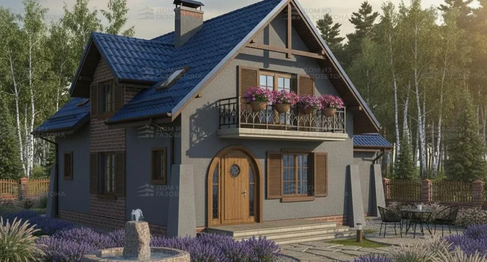 Проект Двухэтажный дом 11 на 11, 135 м2