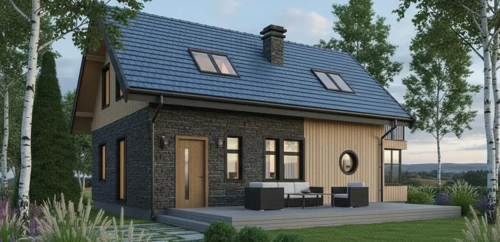 Проект Двухэтажный дом 11 на 9, 107 м2