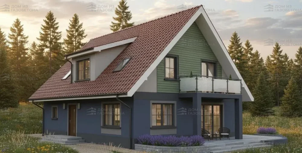 Проект Двухэтажный дом 16 на 13, 266 м2