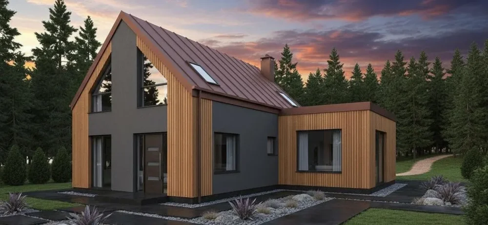 Проект Двухэтажный дом 17 на 11, 180 м2